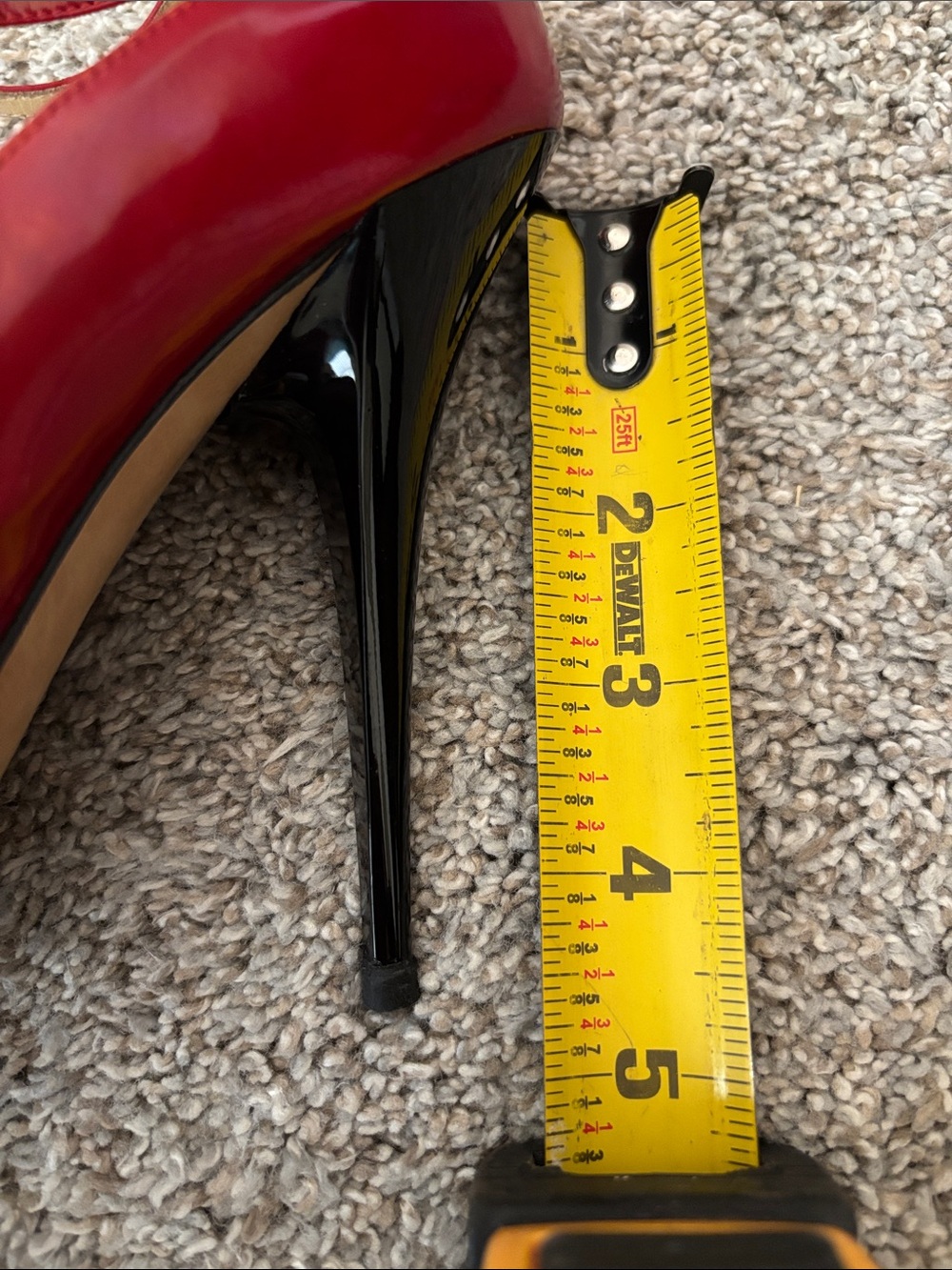 Jimmy Choo Red Patent Leather Open-Toe Heels 8.5 - Picture 5 of 8
